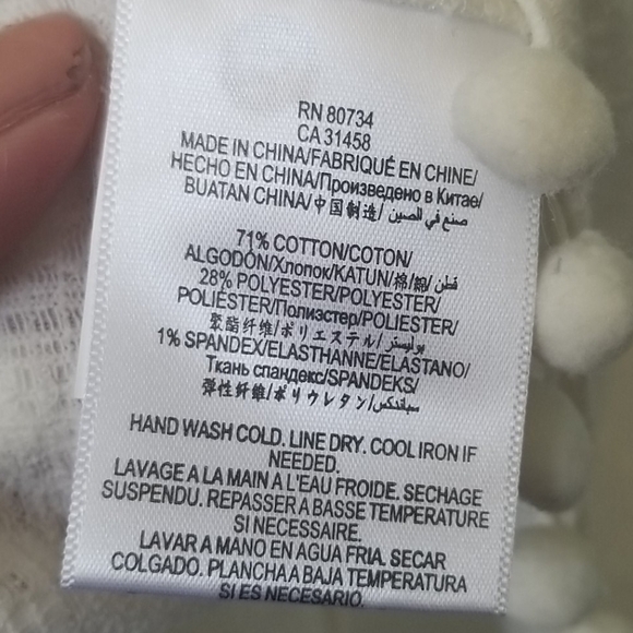 BCBGeneration Boho Hippie Soft Girl pompom tank large NWT - Picture 5 of 6